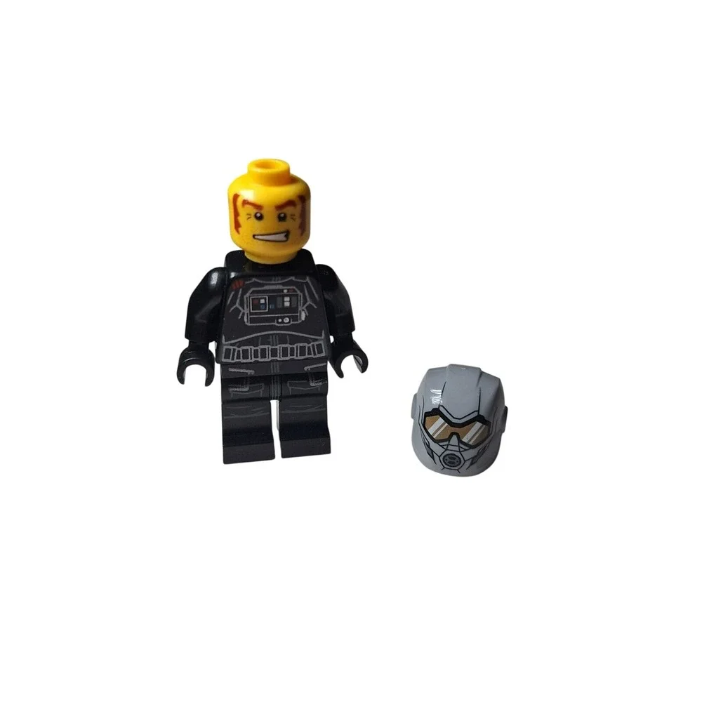 Lego Minifigure Helmet Star Wars Irish Mixed Set‎ Angry Villain Robot Red Head